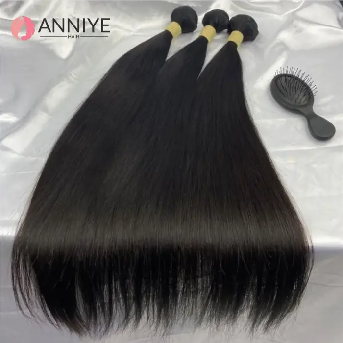 Paquets droits cheveux humains