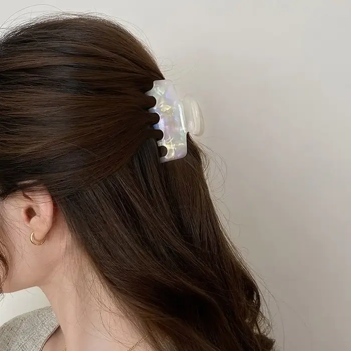 Pinces à cheveux élégantes en acétate pour femmes