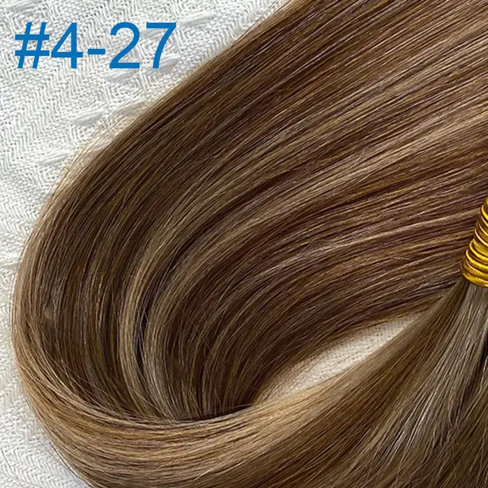 Extensions de cheveux naturels REMI à pointe plate en kératine