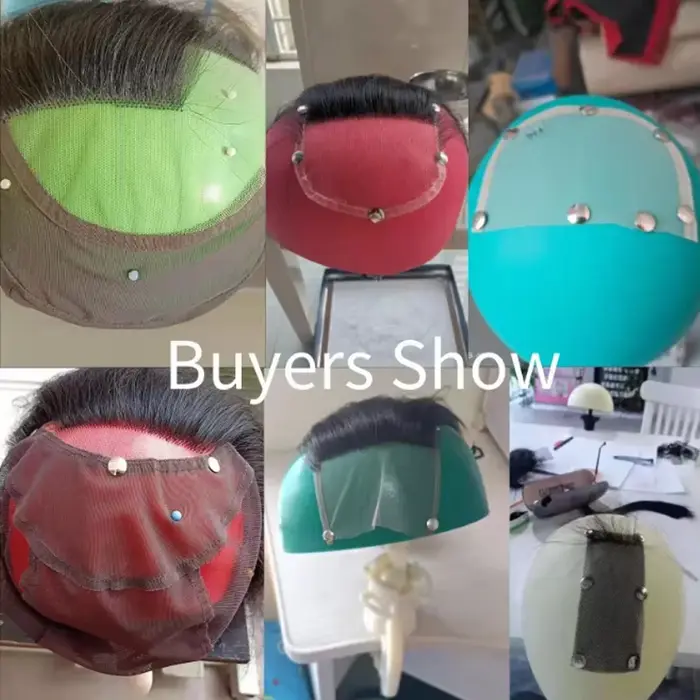 Tête de mannequin en ABS pour la confection de demi-perruques en dentelle