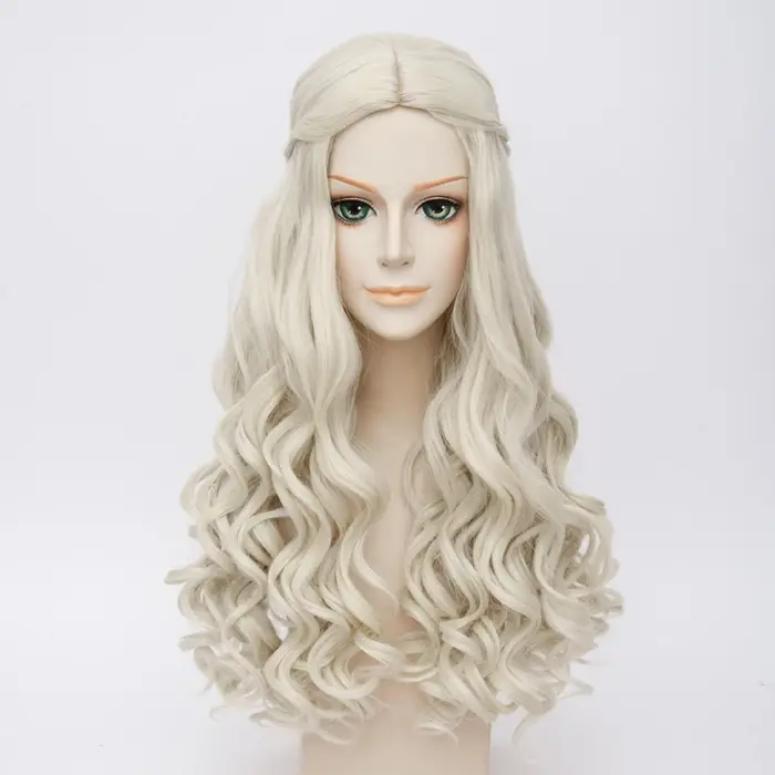 Alice au pays des merveilles – perruque de Cosplay en Fiber synthétique
