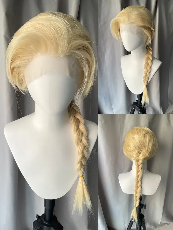 Perruques de Cosplay longues mulet pour femmes 13X4
