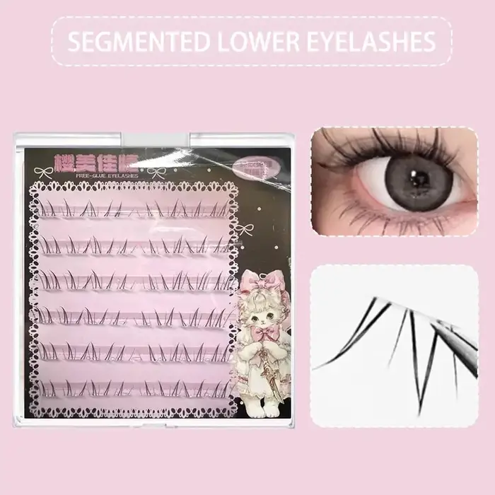 Clusters de cils inférieurs individuels 4-6mm