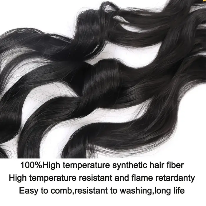 Extensions de cheveux tressés en spirale pour femmes, boucles françaises, cheveux synthétiques pré-é