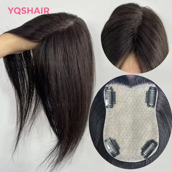 Perruque Lace Closure marron foncé 100% cheveux humains