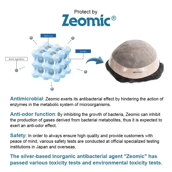 Toupet pour hommes protégé par Zeomic Fine Mono NPU Base perruques de cheveux humains indiens prothèse capillaire