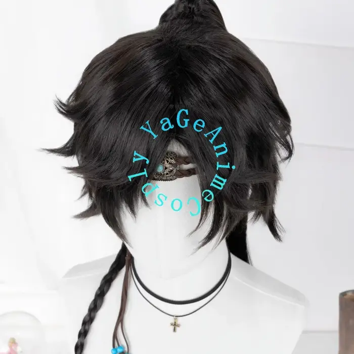Perruque de cosplay pour garçon chinois ancien