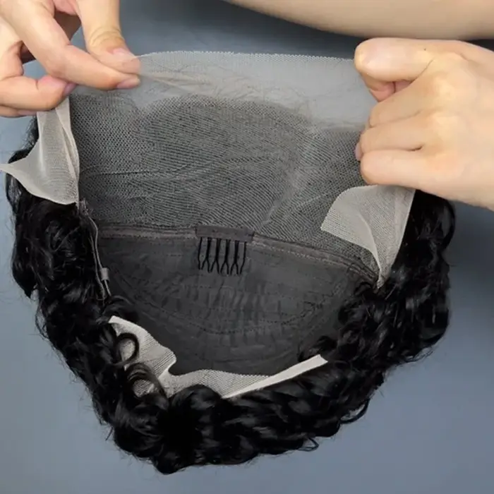 12A Pixie bouclés 13x4 dentelle frontale couleur naturelle 4 pouces perruque de cheveux humains brésilien Remy