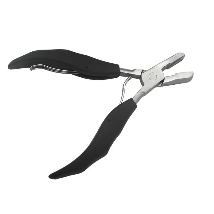 Pince d'extension de cheveux de Type U noir de 5.5 pouces, 1 pièce/lot, pour la fabrication d'extens