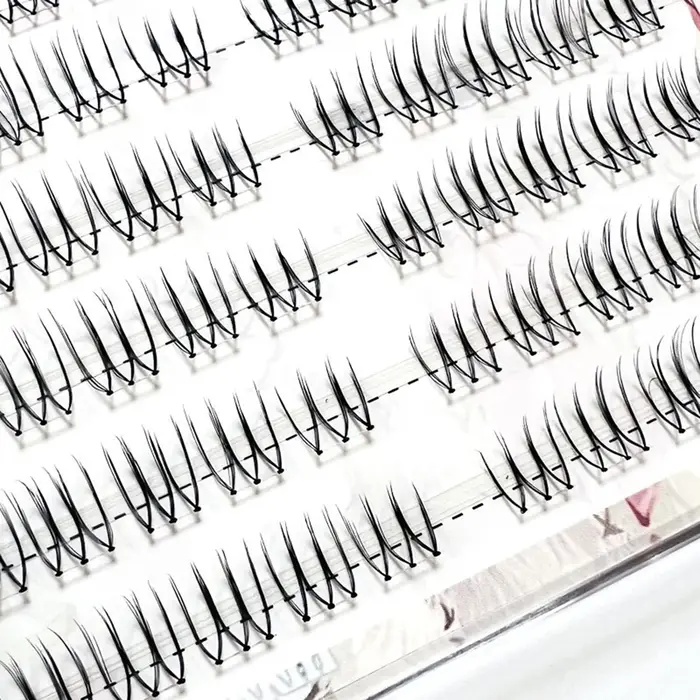 Faux cils de Style coréen en forme de U