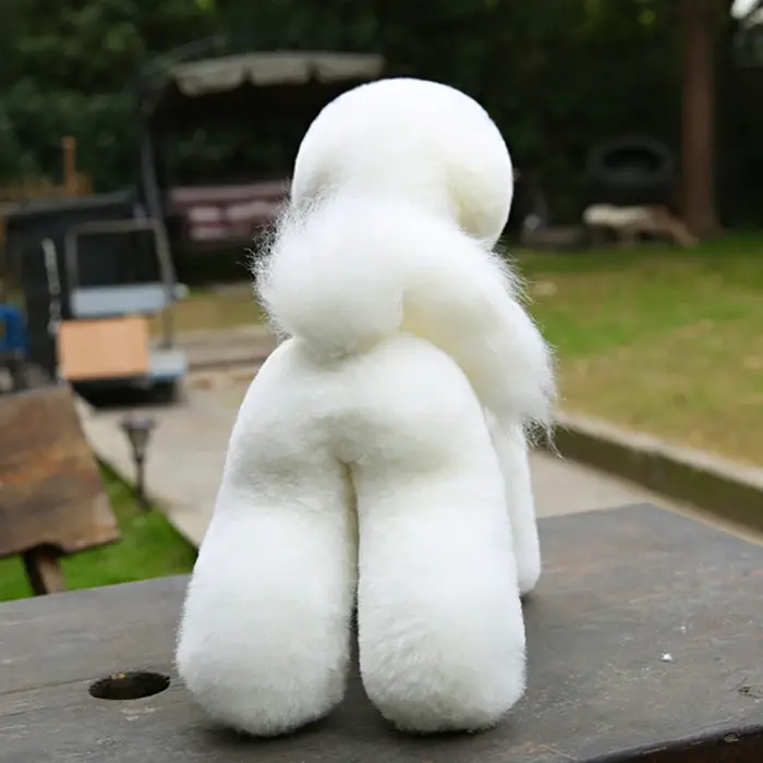 Perruque de cheveux complets Bichon pour la pratique du toilettage