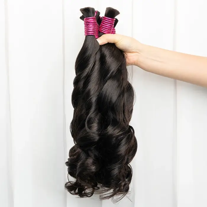 Extensions en vrac de cheveux humains