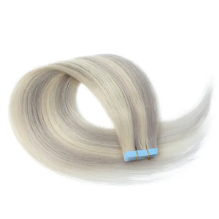 Extensions de cheveux à bandes adhésives MRS HAIR, 12-24 pouces, 20 pièces, cheveux humains naturels