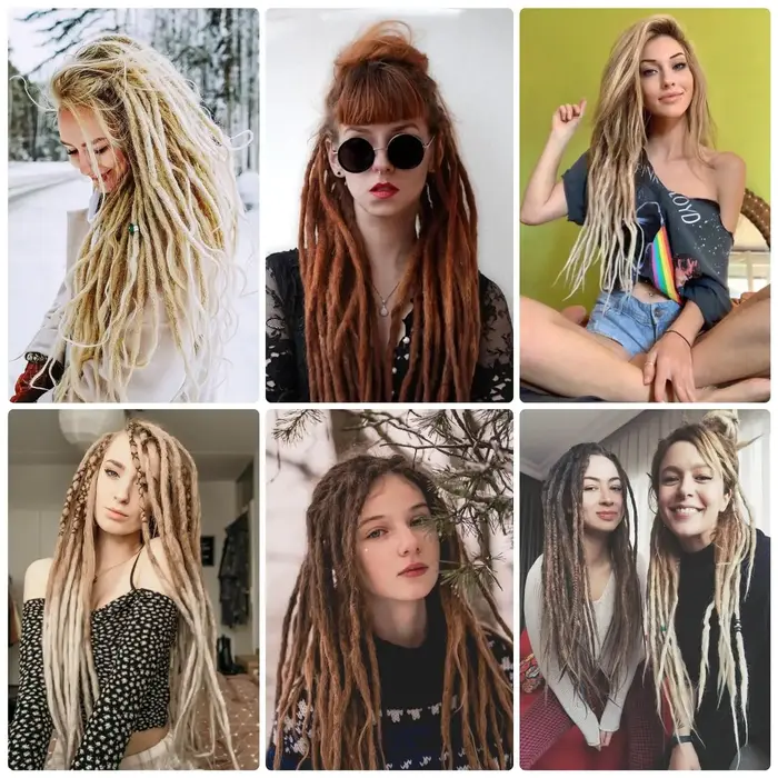 Extensions de dreadlocks synthétiques 24 pouces