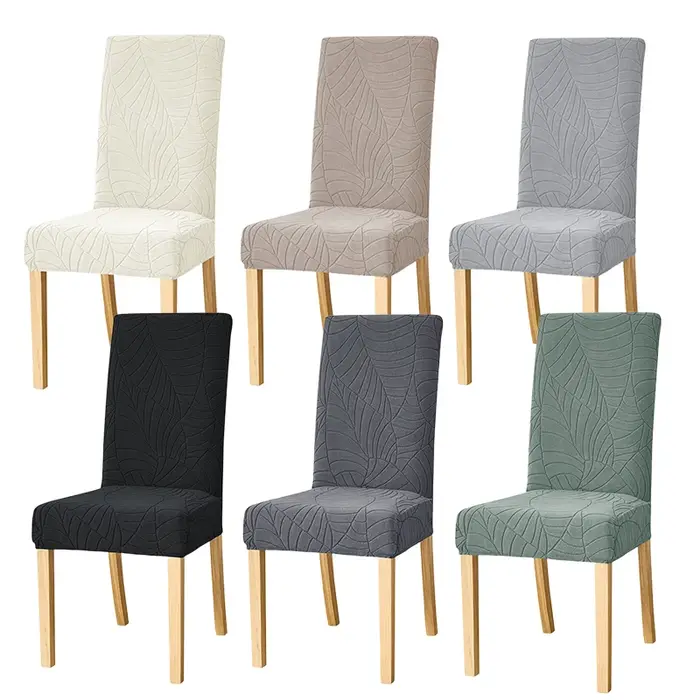 Housses de chaise élastiques en Jacquard