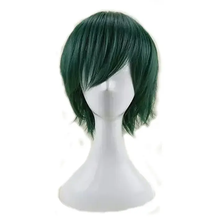 HAIRJOY – perruque de Cosplay synthétique courte et lisse, vert menthe
