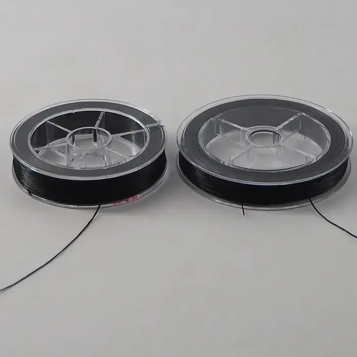 Fil entièrement élastique pour la fabrication d'extensions de cheveux invisibles à plumes 60 m/rouleau