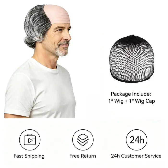 Perruque Einstein pour hommes