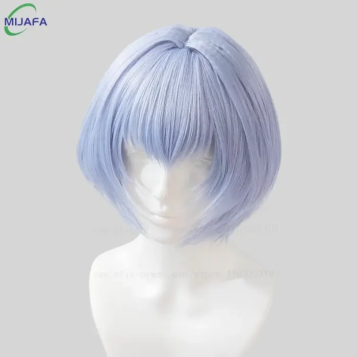 Perruque de Cosplay Ayanami Rei de haute qualité
