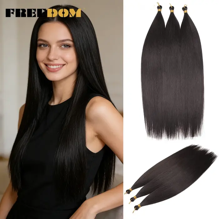 Extensions de cheveux synthétiques tressés au crochet FREEDOM Ariel