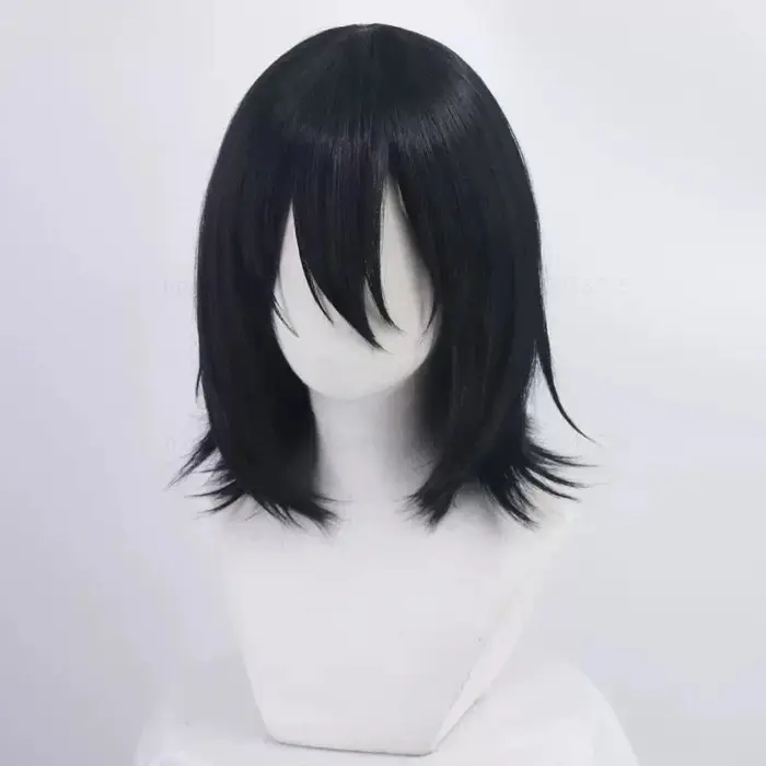 Anime Fyodor Dostoïevski Cosplay perruque noir simulé cuir chevelu