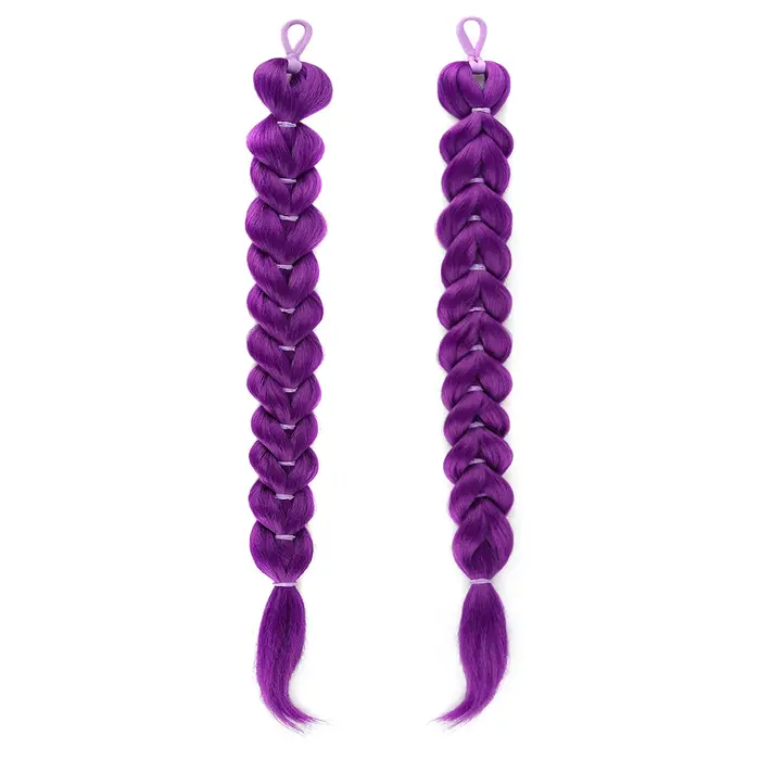 Extension de cheveux tressés Purple Dragon pour filles
