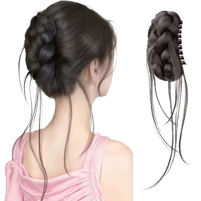 Pince à faux chignon en désordre, pince à mâchoire pour femme, accessoires de cheveux polyvalents, c
