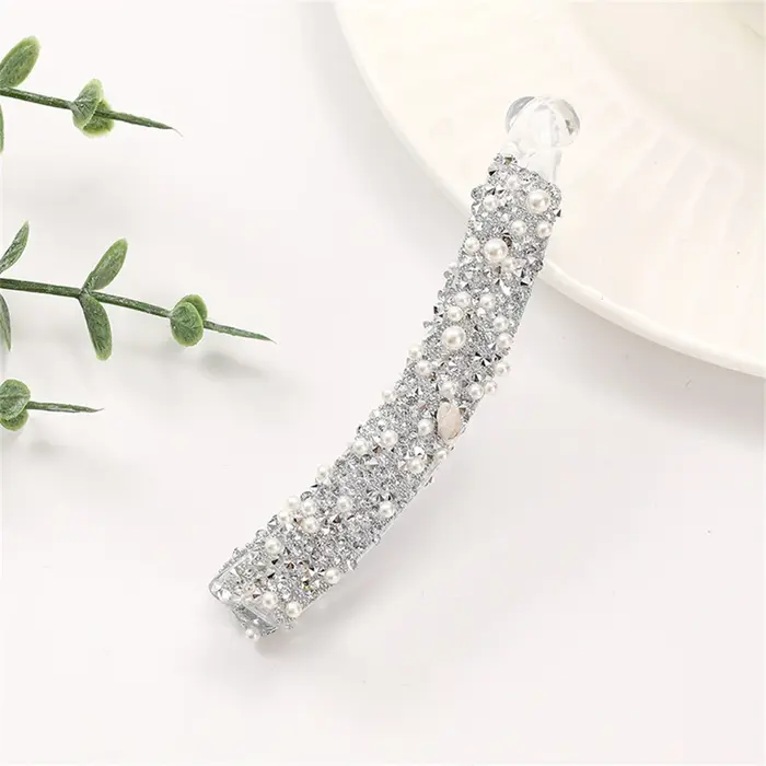 Pince à cheveux en cristal Bling pour femmes