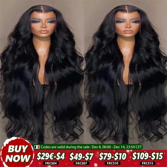 HD Transparent 30 32 Inches Lace Body Wave Brazilian 13x4 13x6 Front Human Hair Wigs 180 Density 360