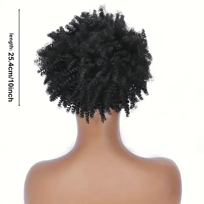 Perruque bandeau courte crépue bouclée Blonde ombrée Afro