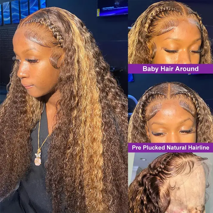 Perruque Lace Frontal Wig 360 sans colle