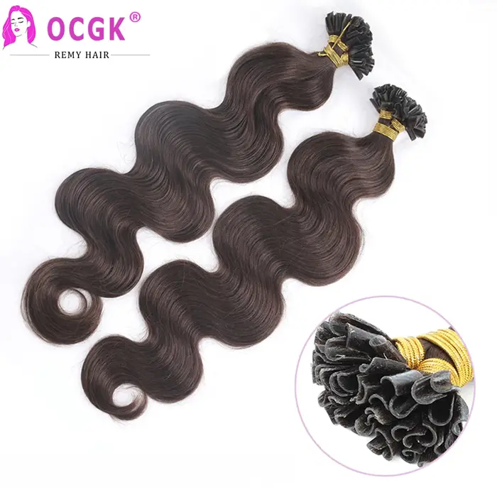Extensions de cheveux naturels à la kératine