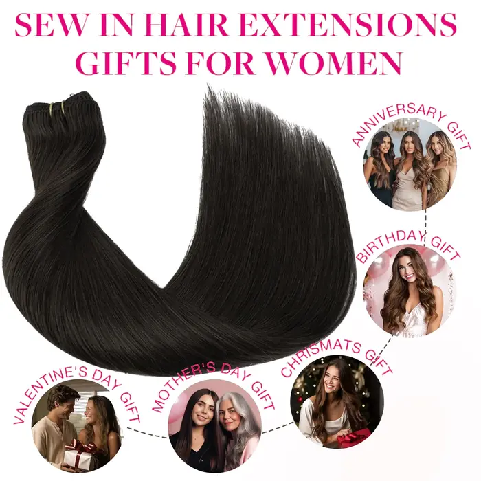 Extensions de cheveux Halo 100% cheveux humains, extensions à clipser avec fil invisible, ligne de pêche invisible # Cheveux raides 1B, 100g/paquet, 16-26 pouces