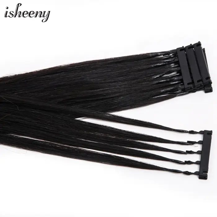 Isheeny – Extensions de cheveux pièces/ensemble naturels