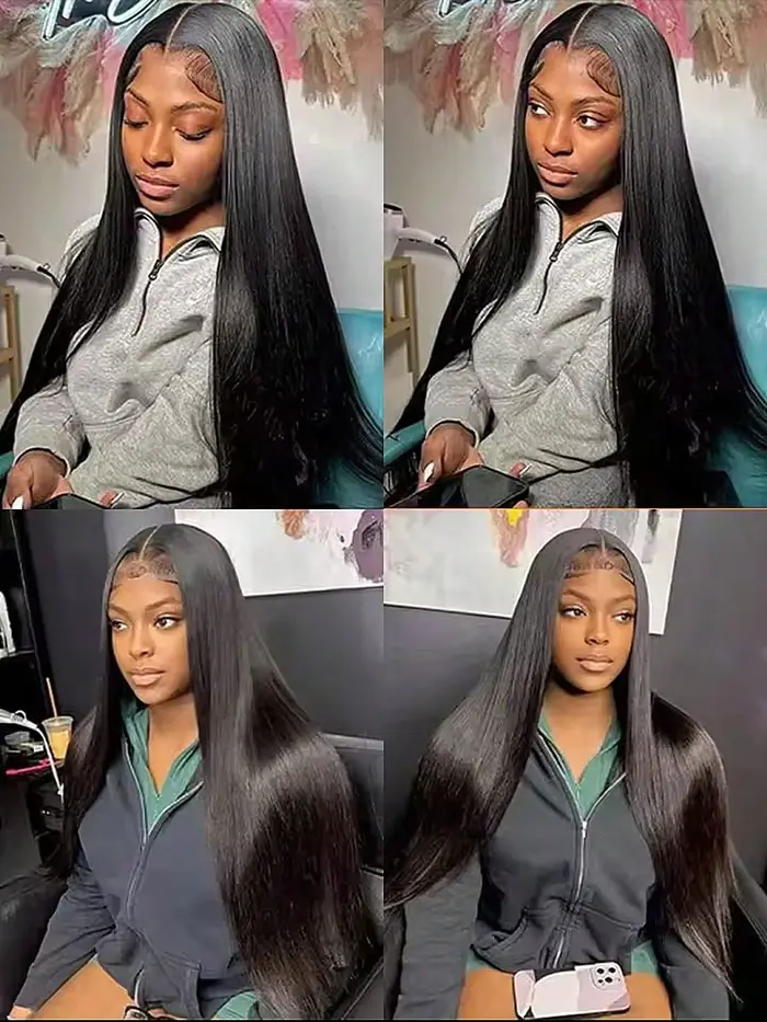 Extensions de Cheveux Humains Naturels Raides Comme des Baguettes, 36-40 Pouces, Cheveux Bruts, Lots