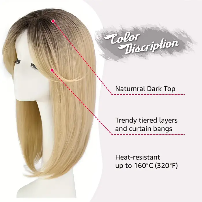 Extensions capillaires synthétiques avec frange