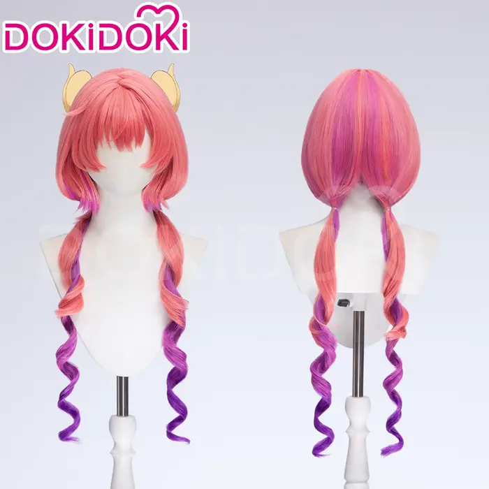 EN STOCK Kanna Tooru Ilulu perruque Anime Miss Kobayashi Dragon femme de chambre DokiDoki Kanna Cosp