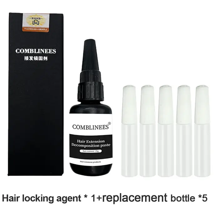 Comblinees – ensemble d'outils d'extension de cheveux de qualité Salon, Agent de durcissement rapide