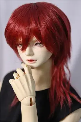 Perruque pour poupée BJD, adaptée aux tailles 1/3 et 1/4, style Uncle Fashion, nouvelle frange queue