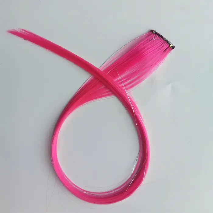 Extensions capillaires synthétiques à clips pour filles