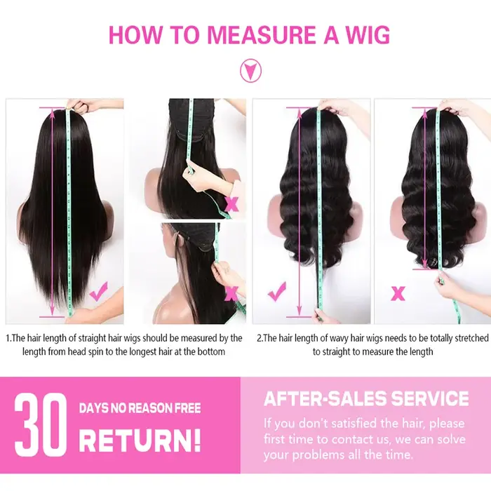Perruque Lace Closure Wig Body Wave naturelle