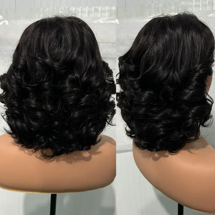 100% malaisie cheveux 250 densité Double dessiné P4 27 Ombre mettre en évidence vague rebondissante