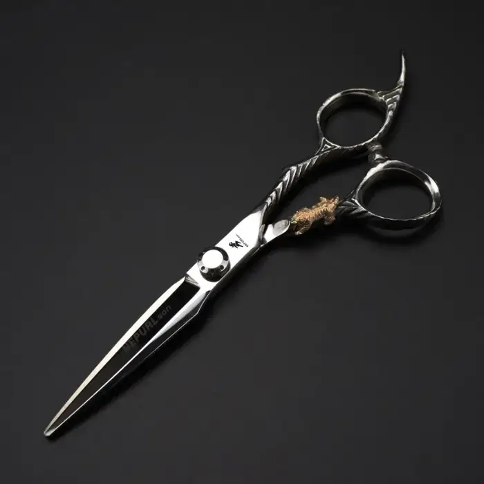 Nepurlson 6 pouces 440C acier inoxydable professionnel ciseaux à cheveux barbier coupe ciseaux ensem
