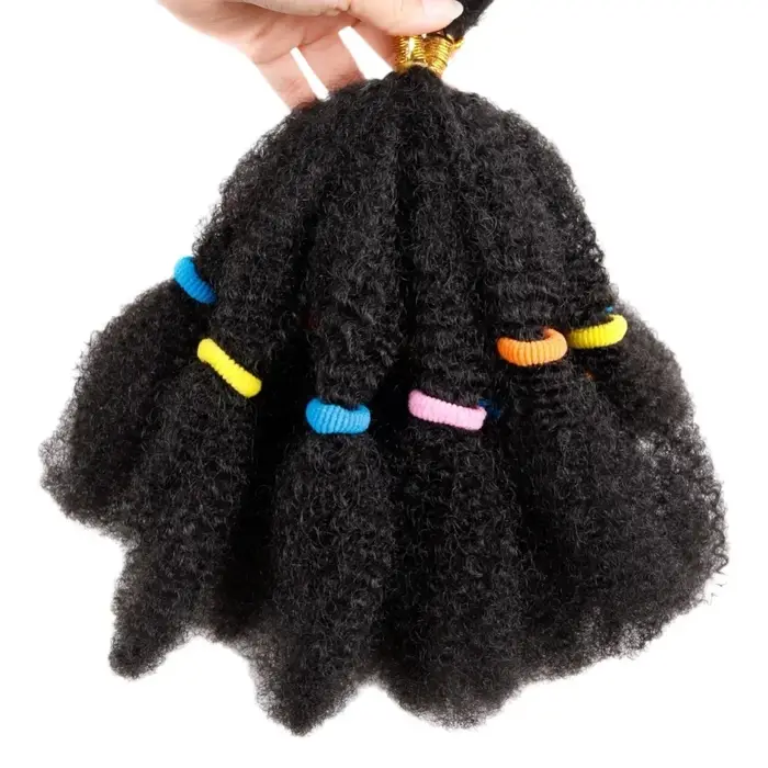 Afro crépus torsion tressage cheveux 12 pouces pré plumé