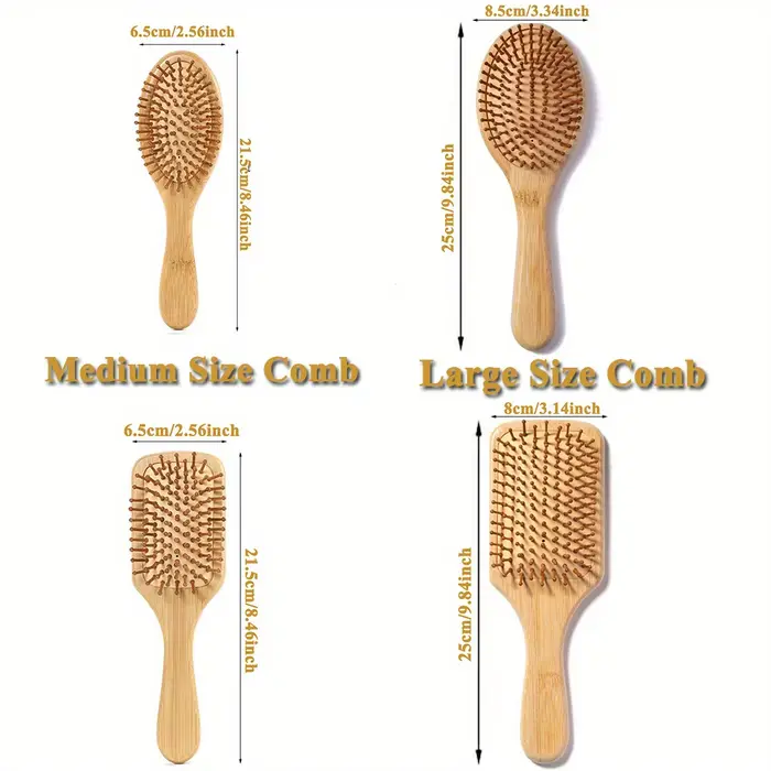 Brosse à cheveux en bois pour favoriser la croissance des cheveux