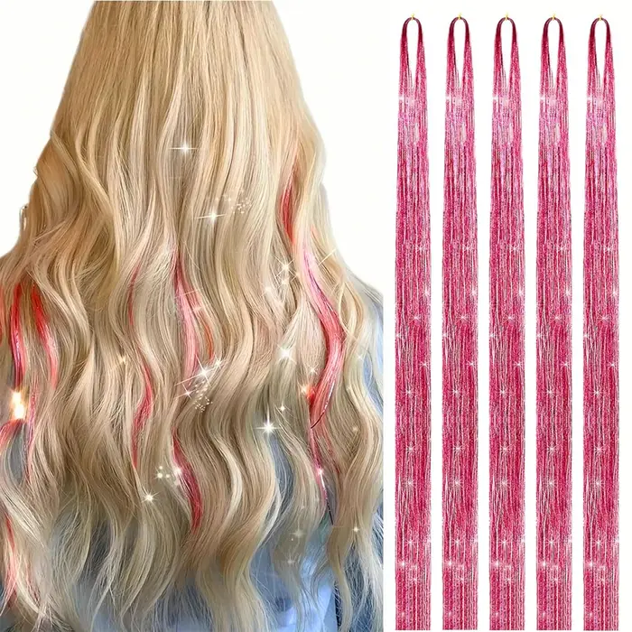 Extensions de cheveux en tinsel (46 pouces