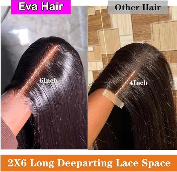 Eva Hair 100% réel HD fermeture perruque 5x5 6x6 7x7 HD dentelle