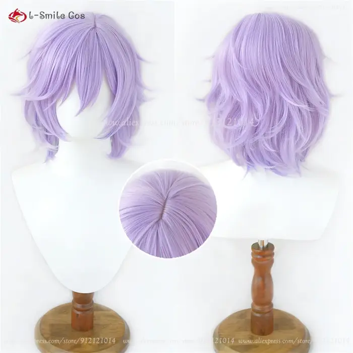 Epel Felmier Cosplay perruque violet dégradé Cruly perruques pour femmes Cosplay Anime perruque rési