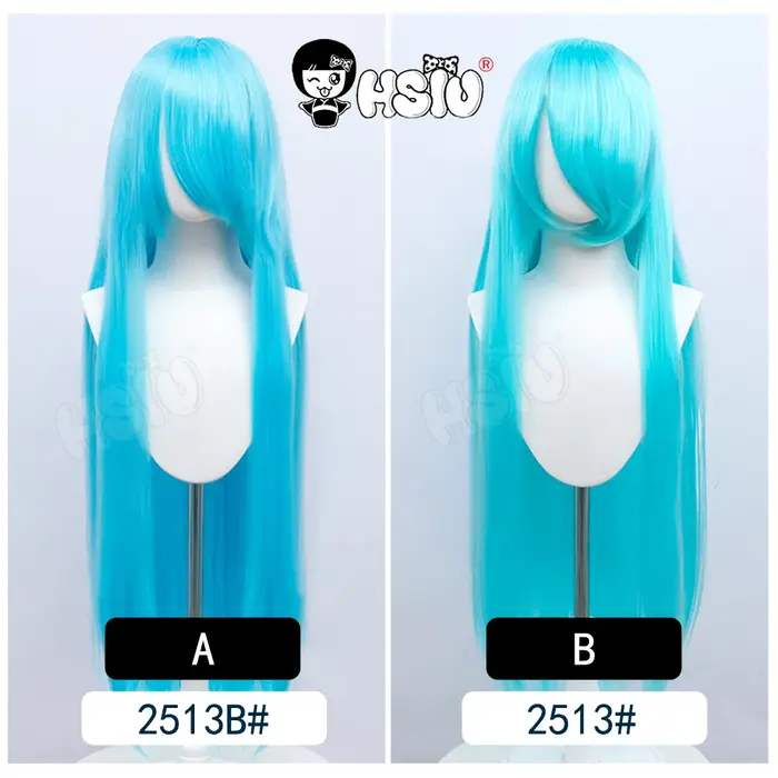Anime nouveau style Cosplay longue perruque 「HSIU」fête