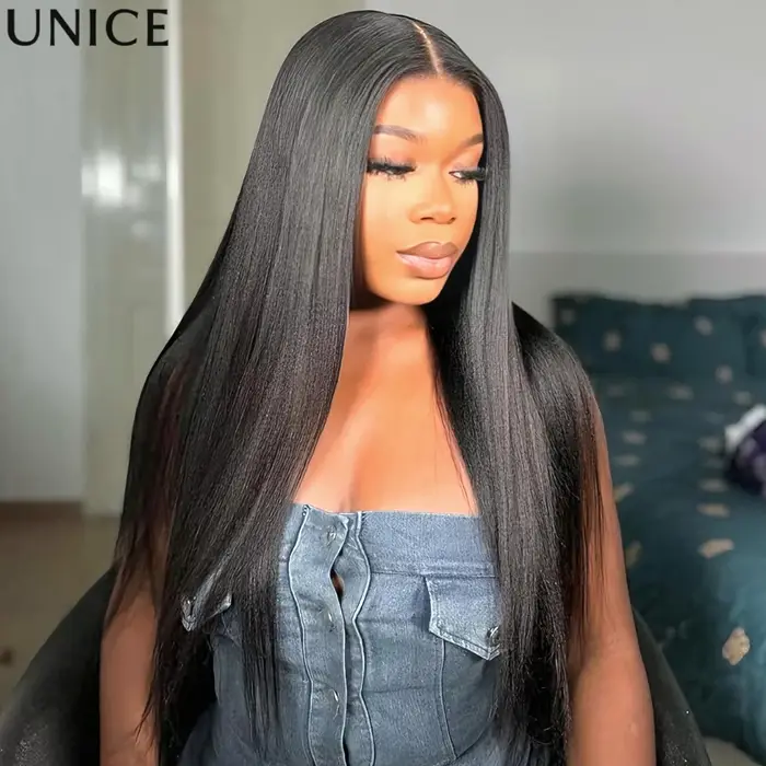 Perruque lisse Yaki UNice 7x5 Lace Bye Bye Slip ™
